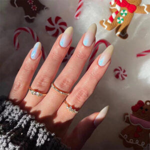 美甲贴片极光爆闪假指甲闪粉穿戴甲批发美甲贴片press on nails